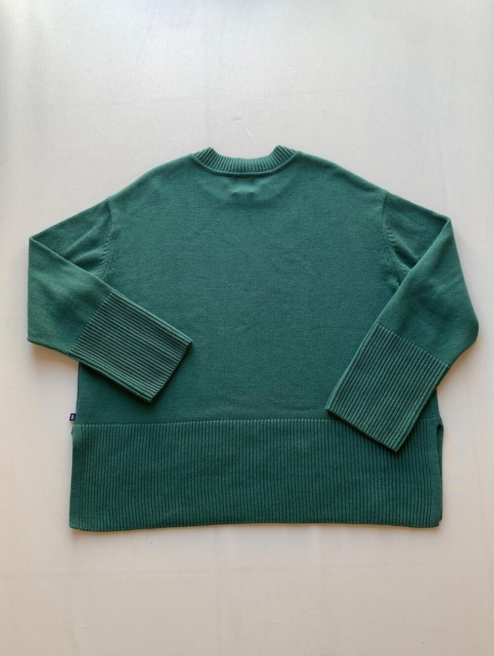 GAP Womens XL Green 100% Cotton Crewneck Pullover Sweater Ribbed
